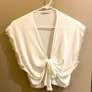 Zara - white tie top